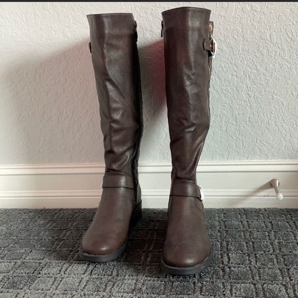Dream Pairs Shoes Dream Pairs Womens Knee High Riding Boots Size 8
